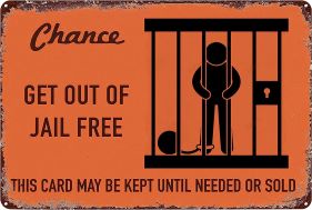 GET OUT OF JAIL RELEASE CARD